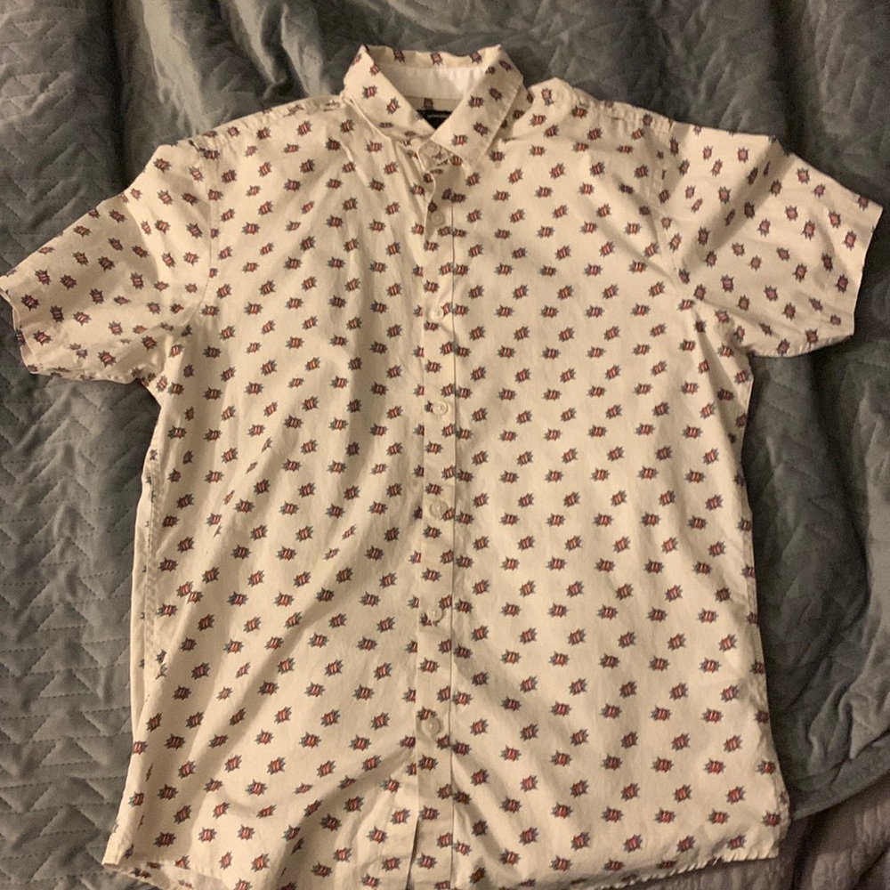 INC Untuckable White Dress Shirt